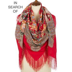 IN SEARCH OF! Pavlovo Posad Silk Shawl Nocturne 1736-5.. Please, Read!. :)